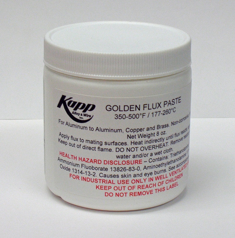 Kapp Golden Flux Paste for Soldering Aluminum to Aluminum and Copper